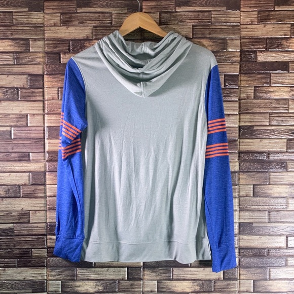 EUC University Florida Gators Champion Adult Hooded T-Shirt Small Gray & Blue - Picture 2 of 9